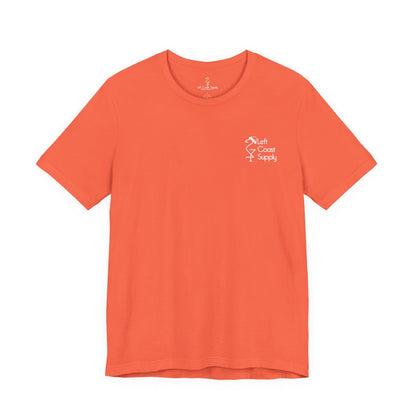 Santa Surfing holiday shirt. Left Coast Supply