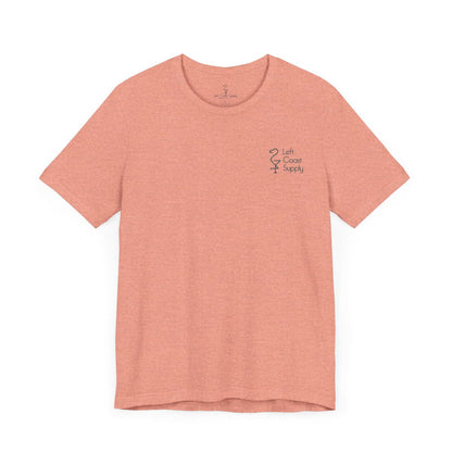 Coral tropical statue of David shirt Sarasota Left Coast Supply