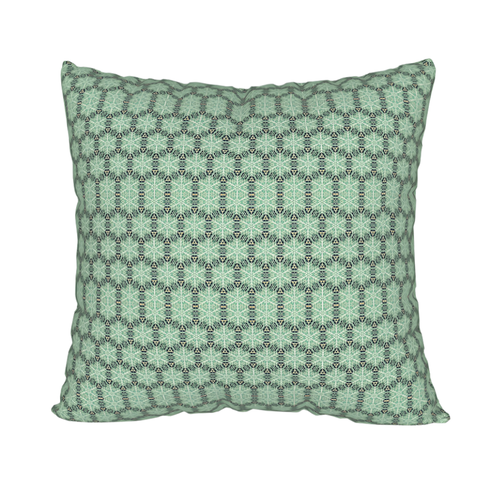 Block tiki print pillow case. Left Coast Supply