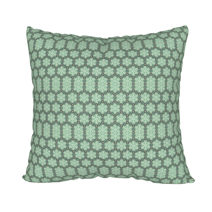 Block tiki print pillow case. Left Coast Supply
